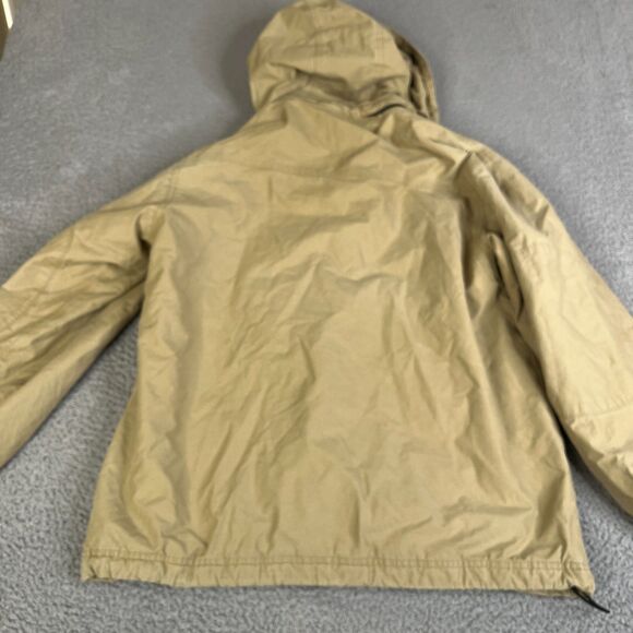 Timberland Stratham Issue Jacket Men Small Tan Khaki Removable Hood Full Zip - Picture 12 of 16